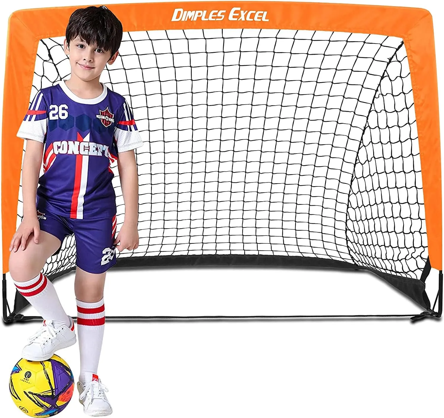 Bild von Dimples Excel Fußballtor für Garten und Fußballtraining