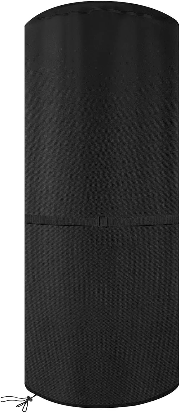 Bild von Dokon Wetterschutzhülle für Enders Polo 2.0 Heizstrahler aus reißfestem, wasserdichtem und UV-beständigem 600D Oxford Gewebe in Schwarz, Maße 50x50x120 cm