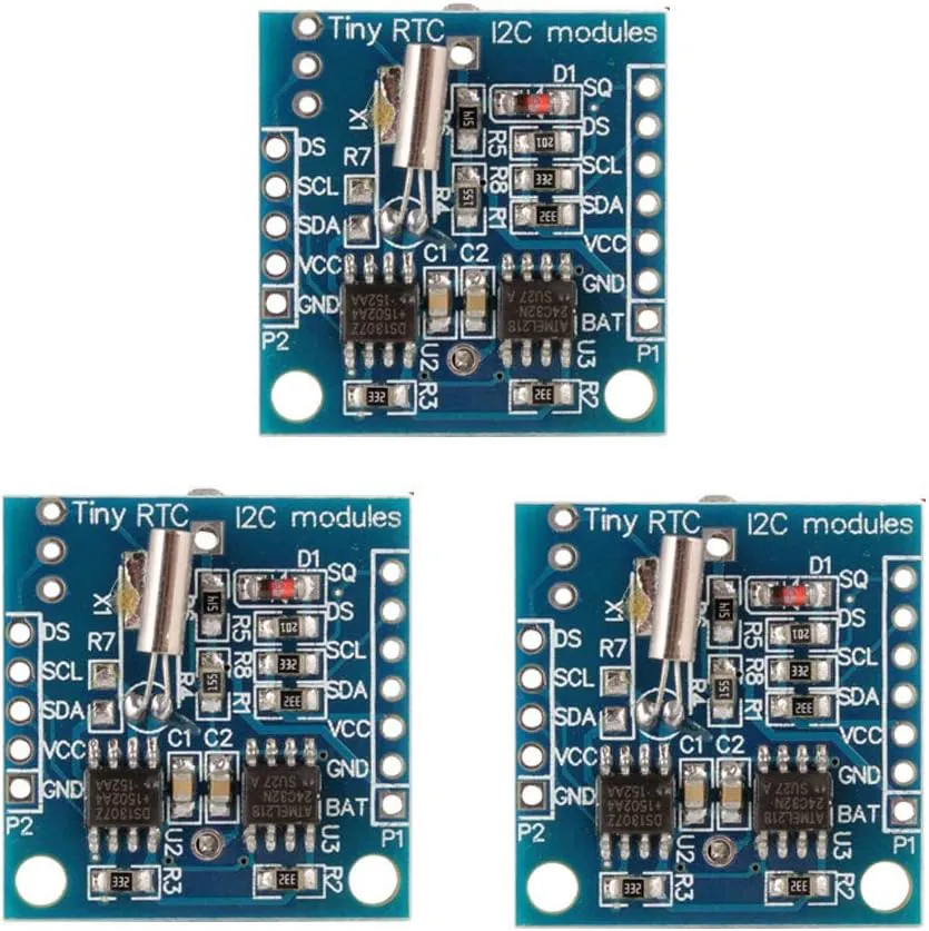 Bild von DollaTek 3er Set RTC I2C DS1307 Modul für Arduino und andere Mikrocontroller
