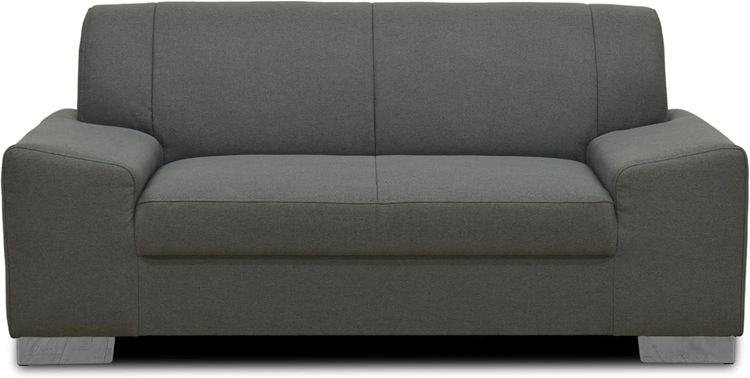 Bild von DOMO collection Alisson 2er Sofa in Grau mit den Maßen 164 x 83 x 75 cm