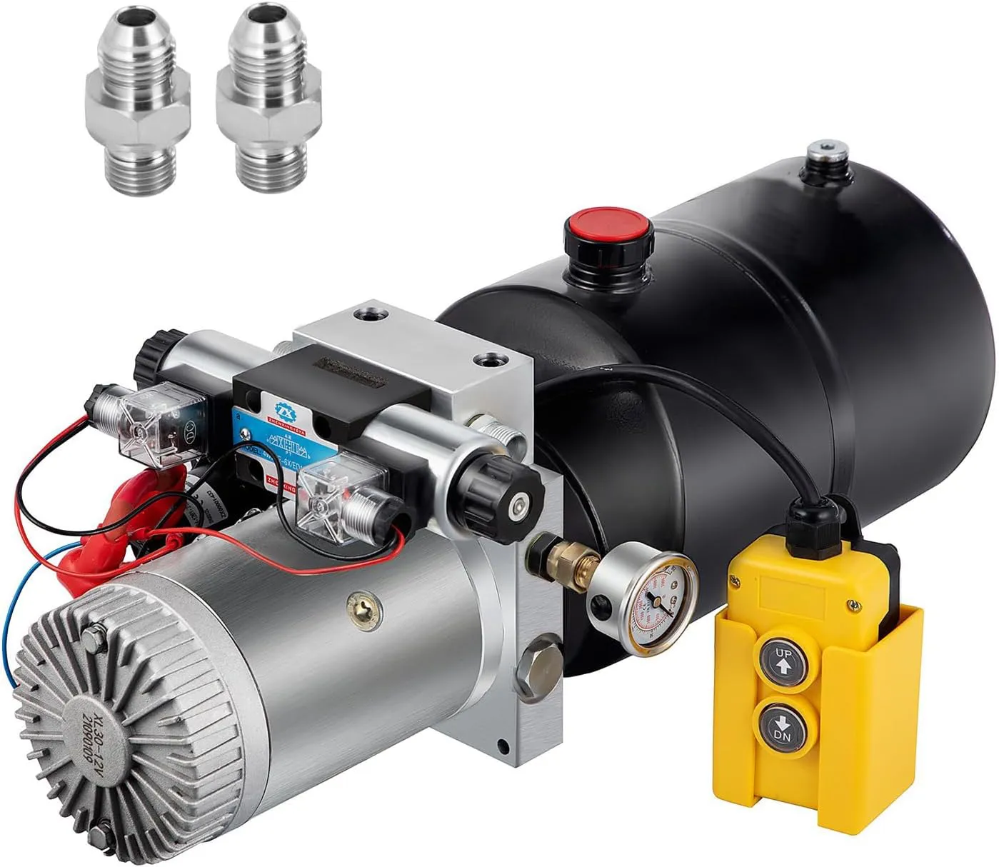 Bild von Doppelwirkende 12V Hydraulikpumpe für Dump Trailer mit 6 Quart Volumen