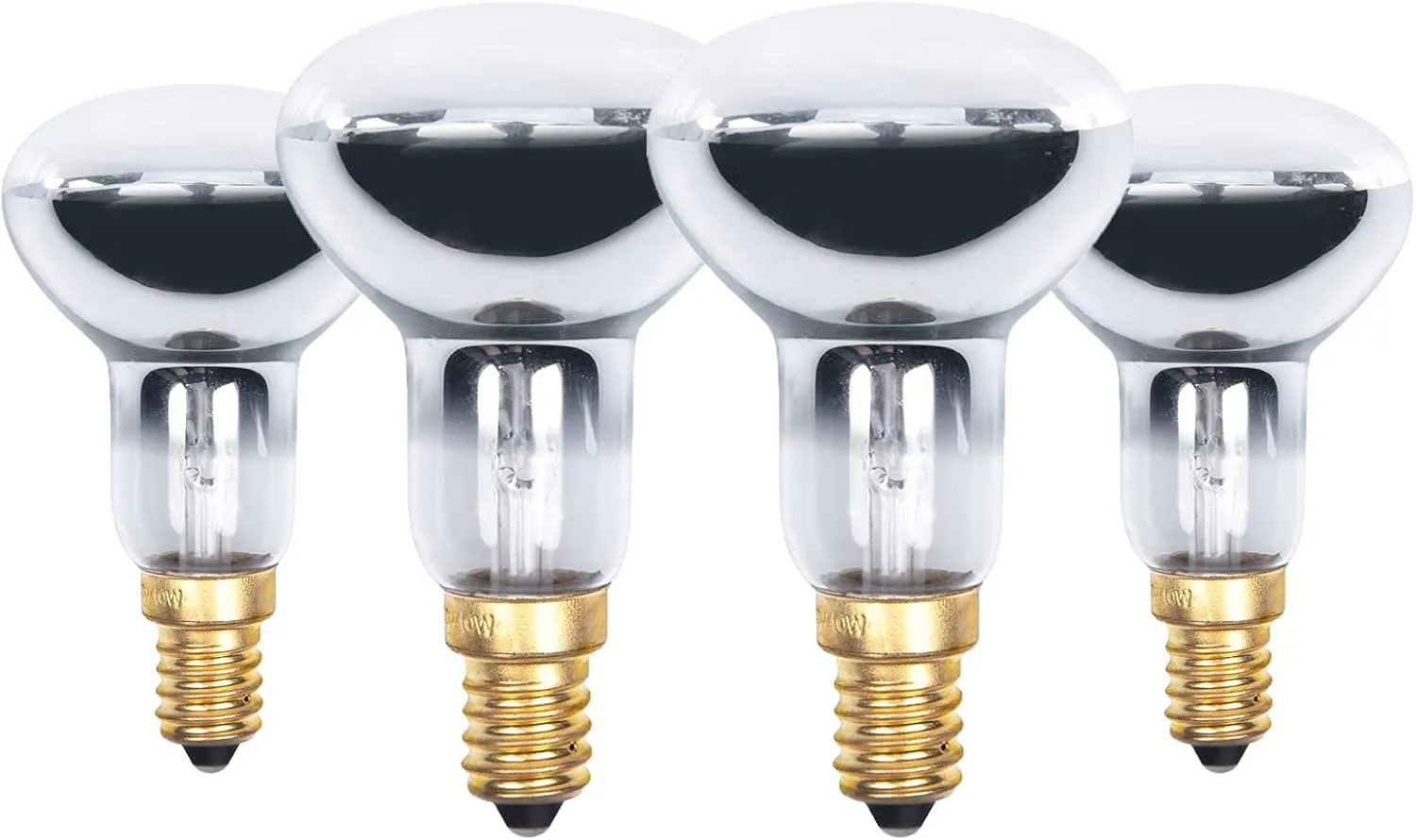 Bild von DoRight 4X R50 Lava Lampenbirne E14 mit 40W und warmweißem Licht für Lava Lampen mit Goldbasis