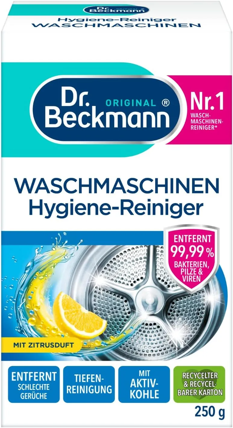 Bild von Dr. Beckmann Hygiene-Reiniger mit Aktivkohle für Waschmaschinen, 250 g