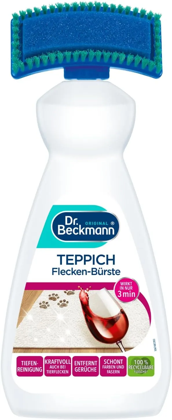 Bild von Dr. Beckmann Teppich Flecken-Bürste mit 650 ml Reiniger und Bürstenapplikator
