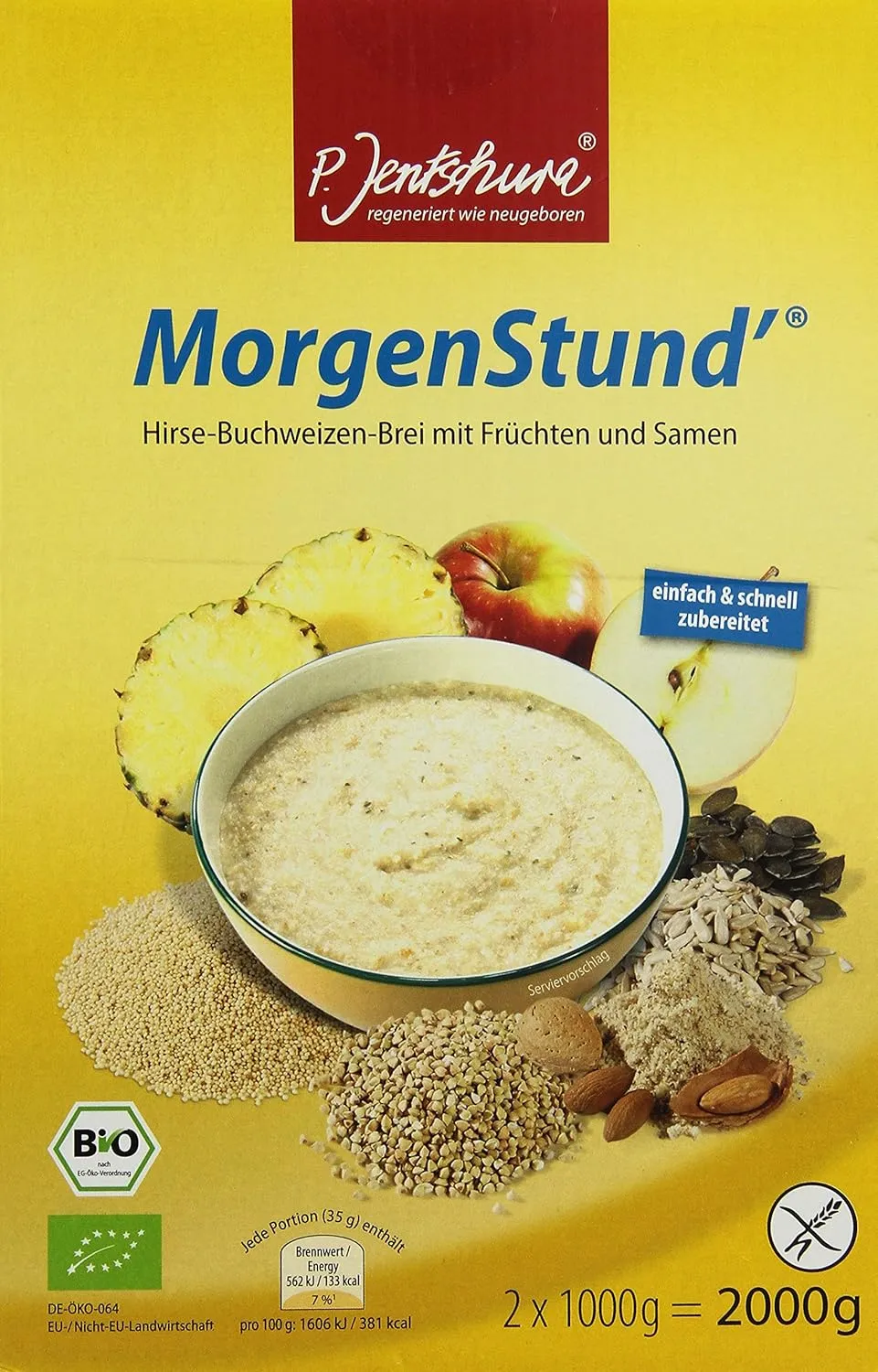 Bild von Dr. Jentschura Morgenstund Bio Hirse-Buchweizen-Brei 2000 g