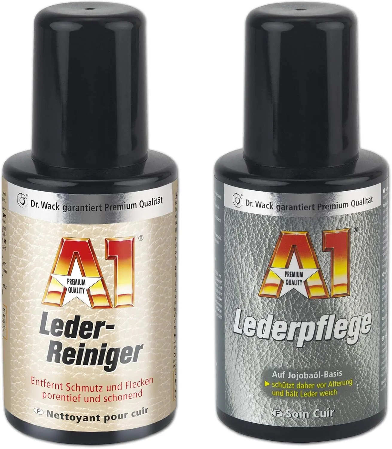 Bild von Dr. Wack Lederpflege Set mit 250 ml Lederreiniger und 250 ml Lederpflege für die Autopflege