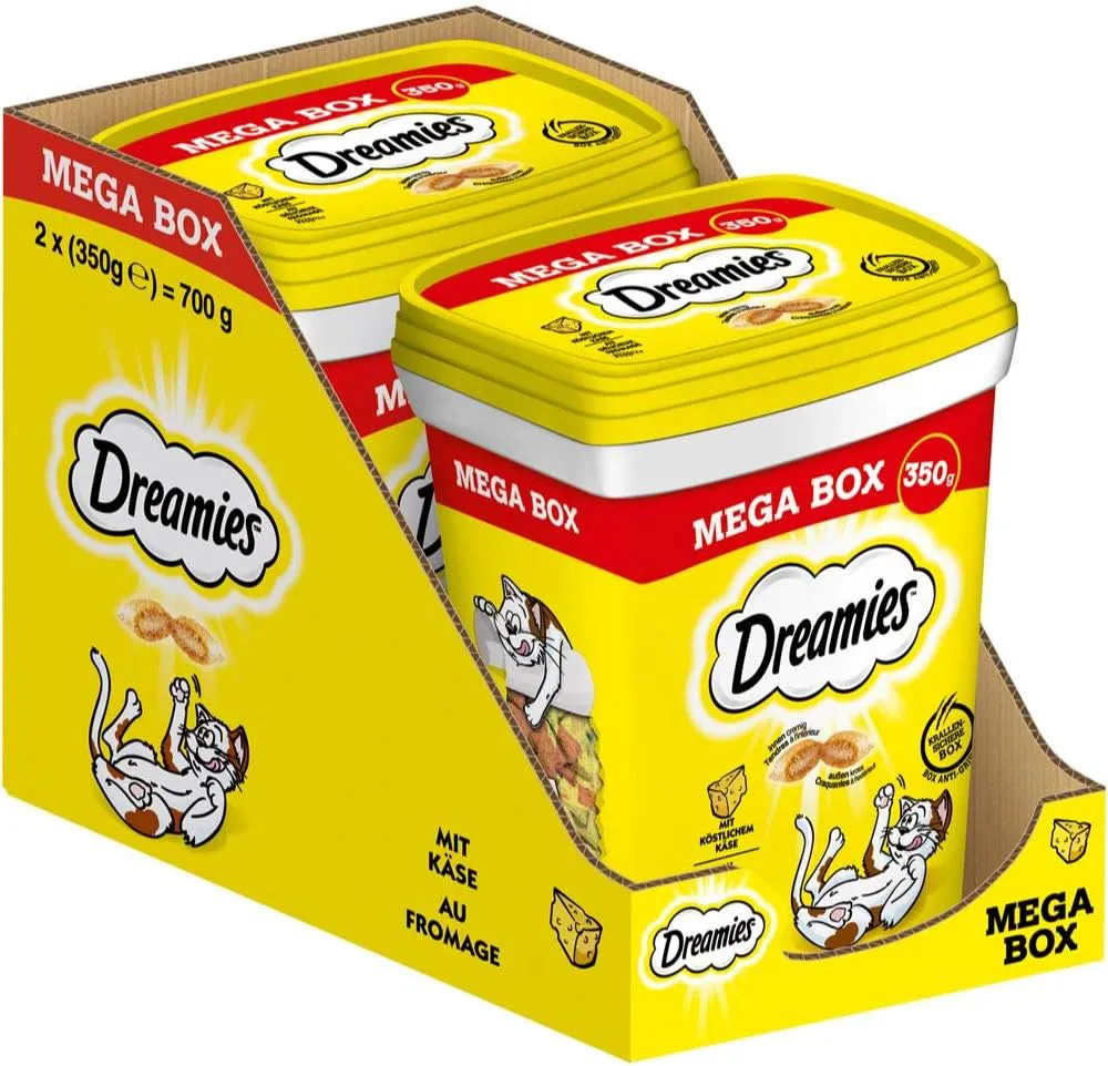 Bild von Dreamies Katzensnacks mit Käse in Mega Box mit 700 g