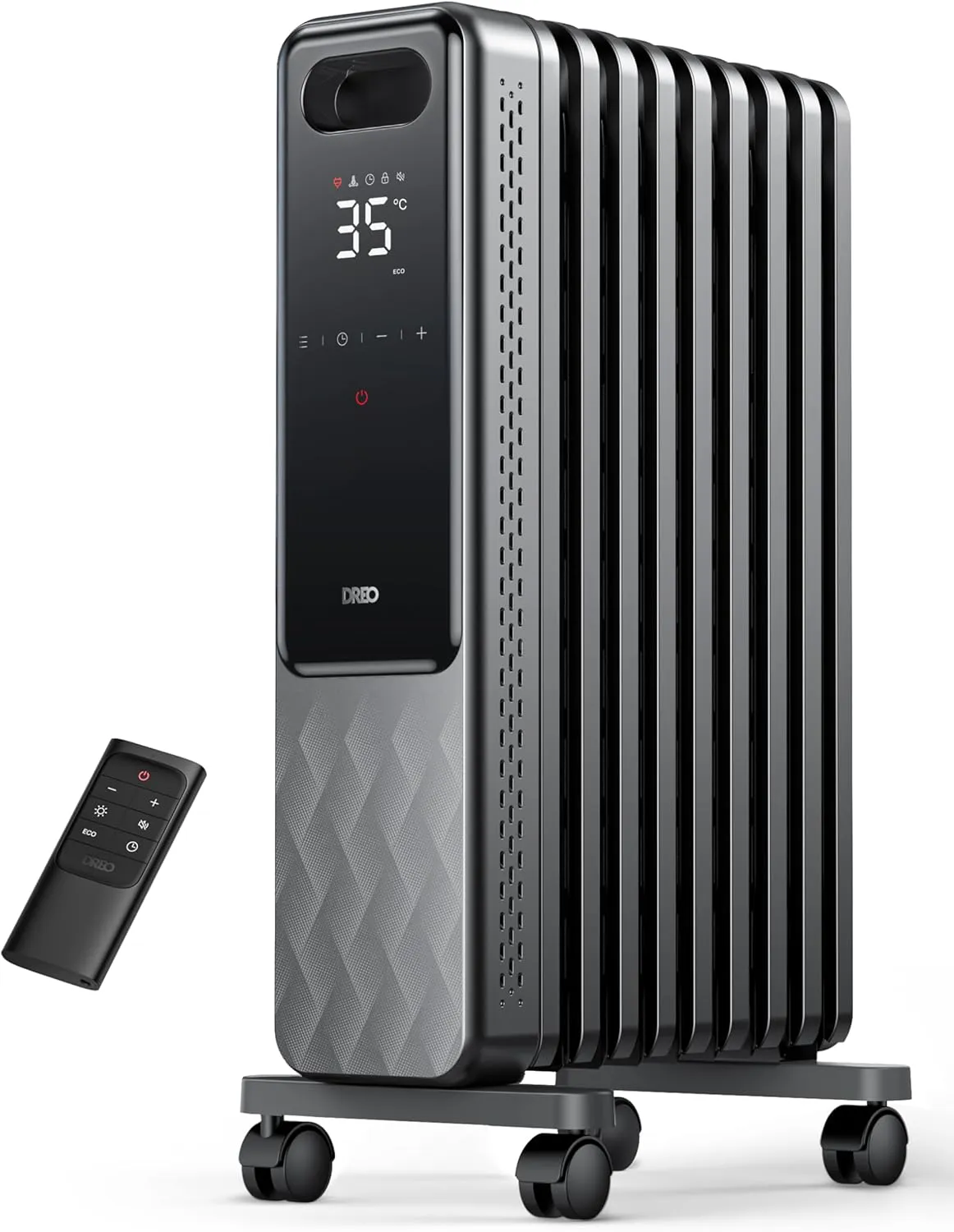 Bild von Dreo OH310 Ölradiator mit 2000W, 9 Rippen, Fernbedienung, 3 Heizstufen, 4 Modi und 24h Timer