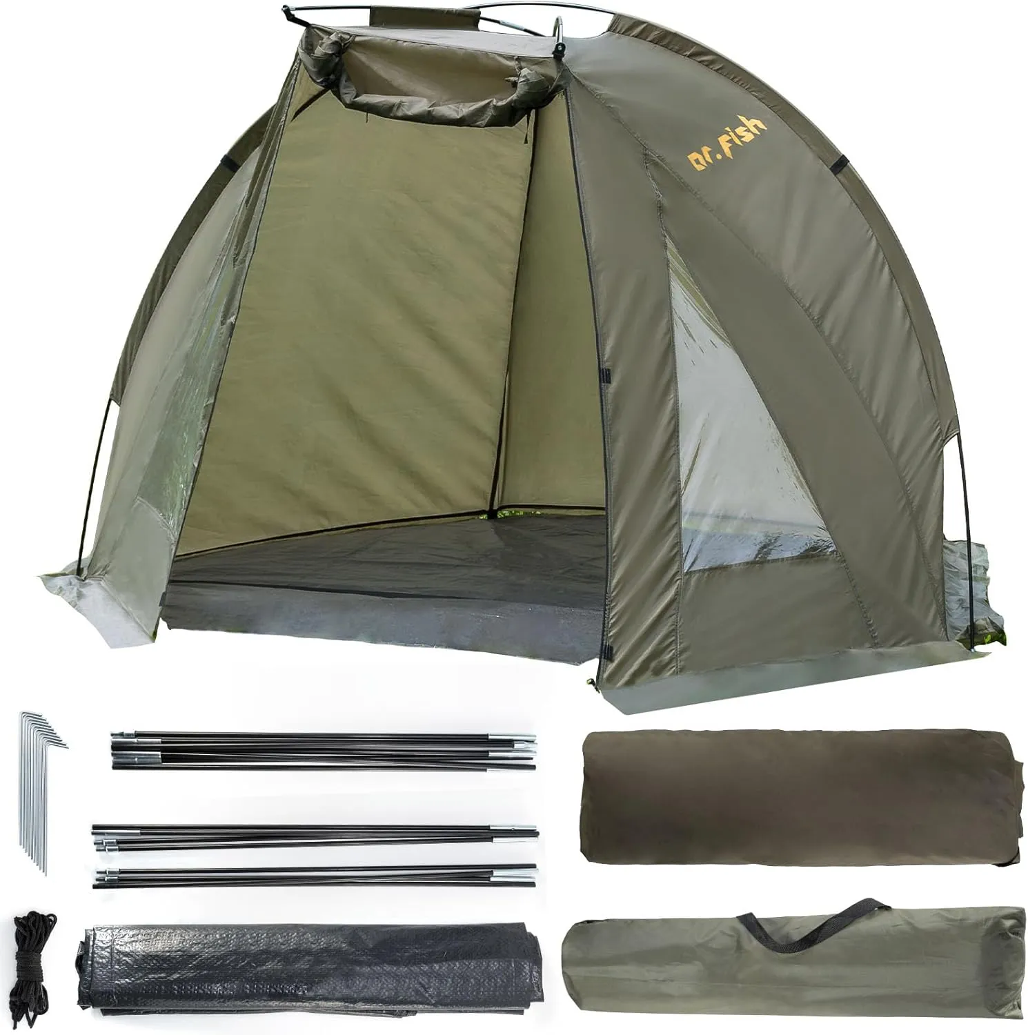 Bild von Dr.Fish Camping Zelt für 1-2 Personen, ultraleicht und wasserdicht, ideal für Picknick, Wandern und Angeln, inklusive Transporttasche