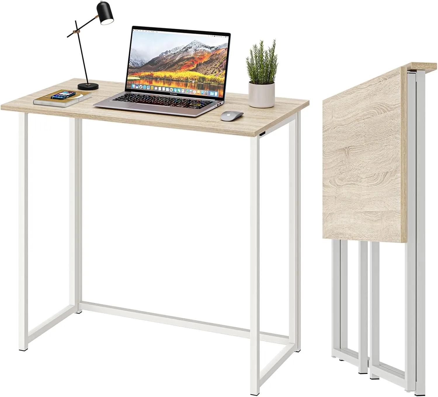 Bild von Dripex Klappbarer Schreibtisch für Homeoffice in Eiche, ohne Montage