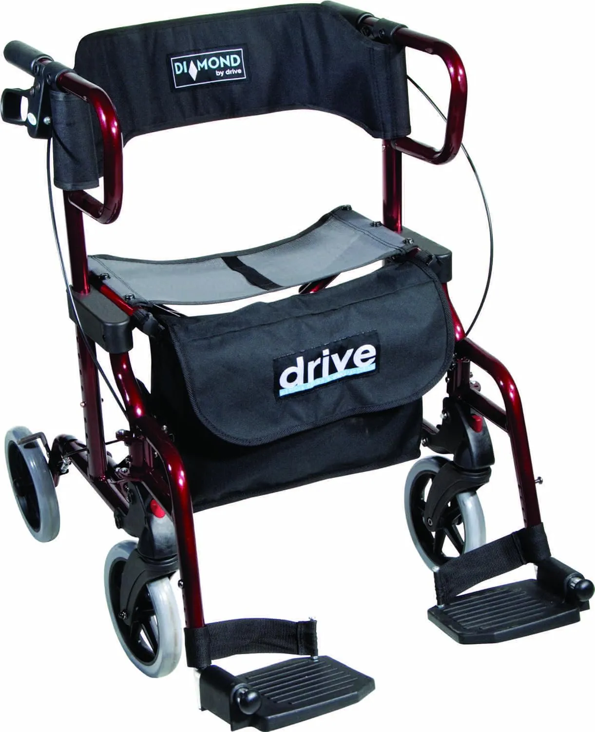 Bild von Drive Medical Rollator Diamond Deluxe in Rot