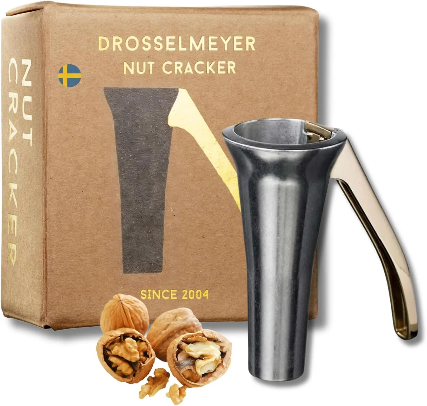 Bild von Drosselmeyer Premium Nussknacker für alle Nussgrößen, robust und effektiv, hergestellt in Schweden