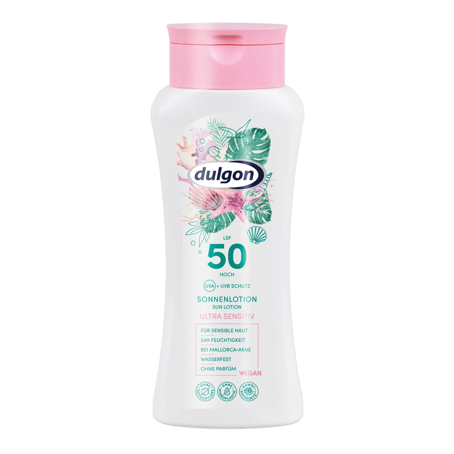 Bild von dulgon Sonnenlotion Ultra Sensitiv LSF 50, 200 ml, wasserfest, vegan und mikroplastikfrei