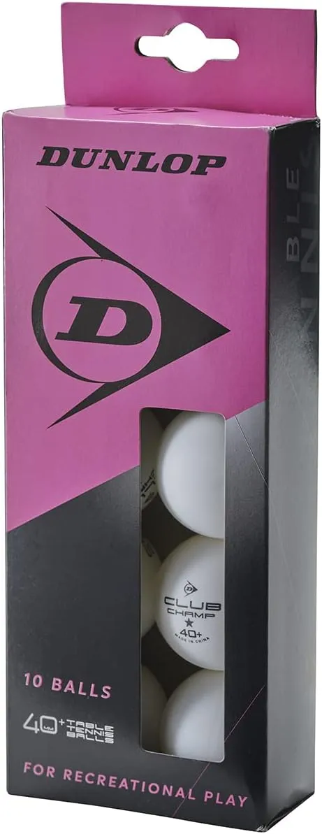 Bild von Dunlop 40+ 10 weiße Bälle