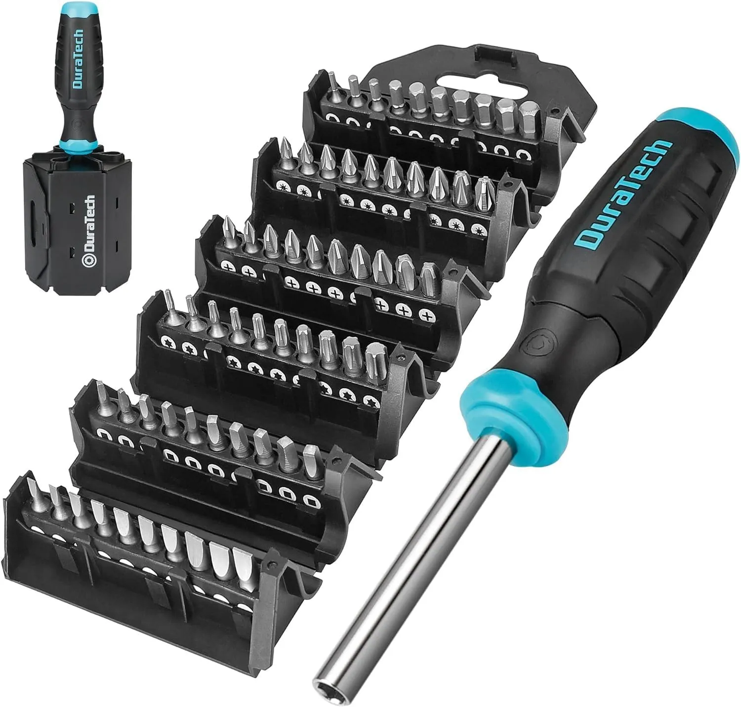 Bild von DURATECH 60 in 1 Multibit Schraubendreher Set mit verschiedenen Bits für DIY, PC und Möbel