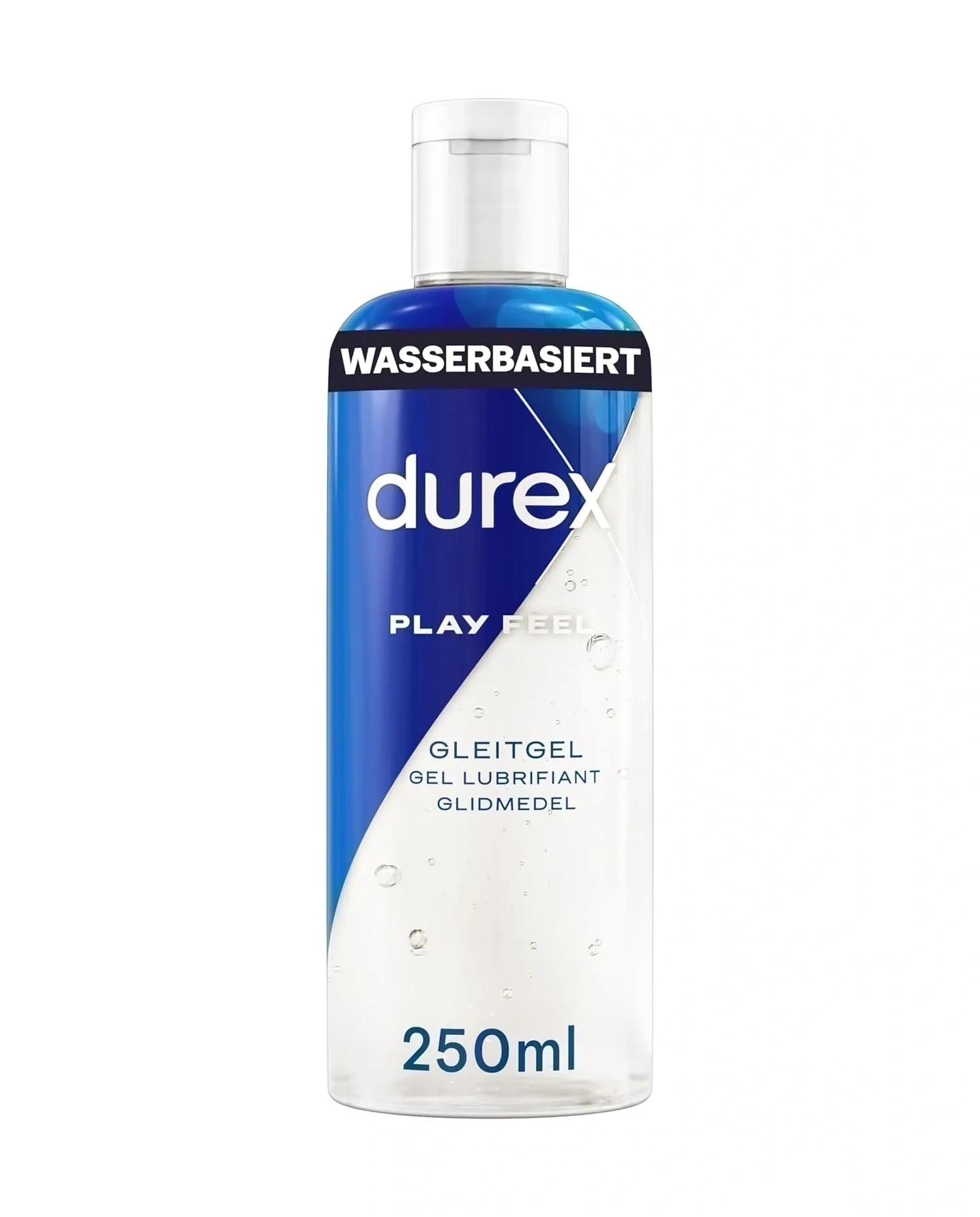 Bild von Durex Play Feel Gleitgel 250 ml, wasserbasiert und pH-freundlich für angenehme Gleitfähigkeit
