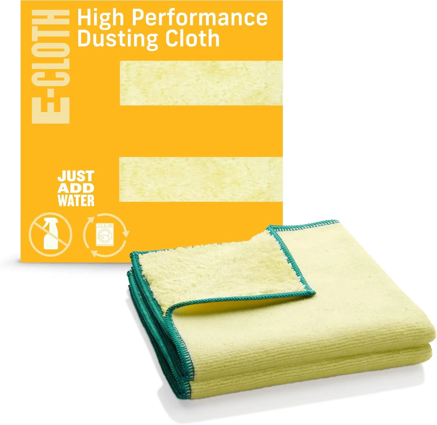 Bild von e-cloth Hochleistungs-Staubtuch Mikrofaser Gelb im 2er Pack