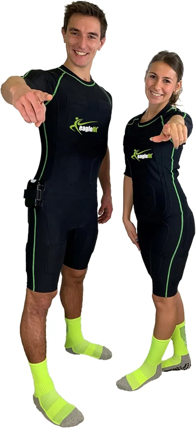 Bild von Eaglefit Home EMS Anzug mit 20 Elektroden für Damen und Herren, kabellos, für Ganzkörpertraining und Muskelstimulation, inklusive App und Steuerbox