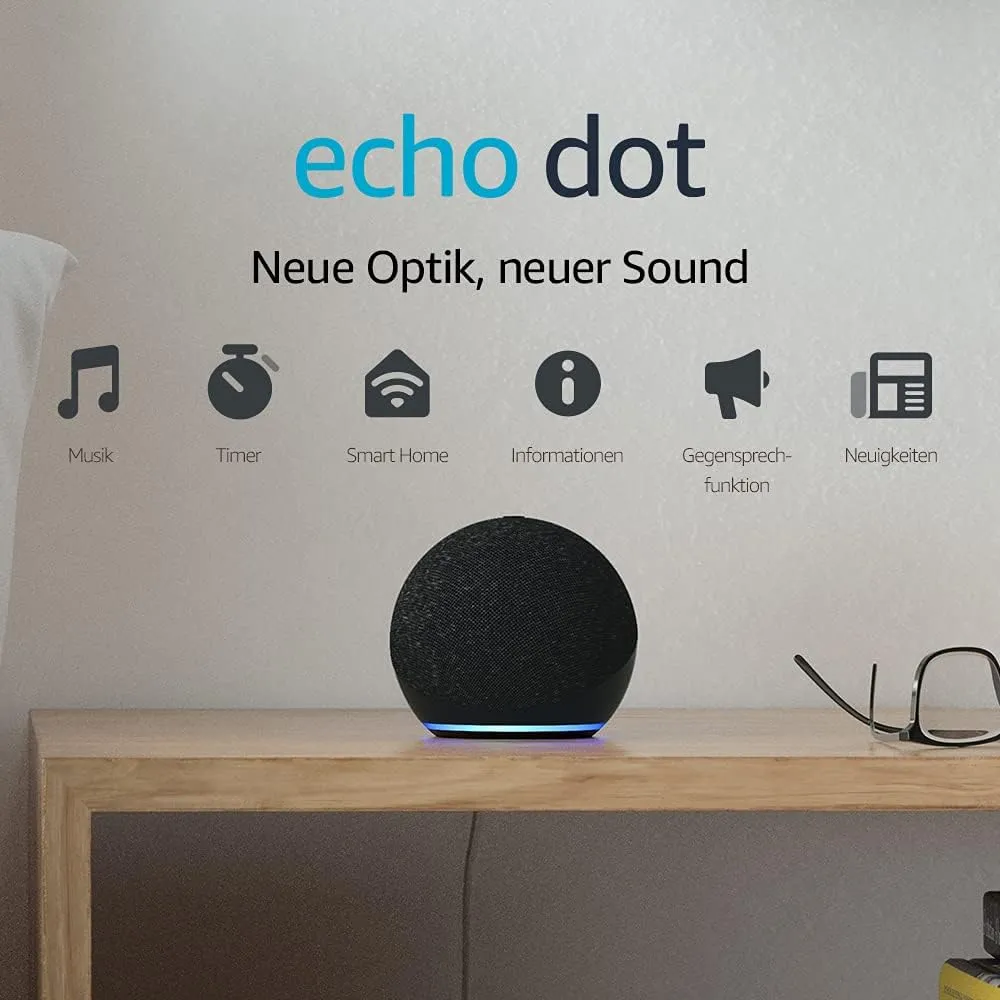Bild von Echo Dot 4. Generation smarter Lautsprecher mit Alexa in Anthrazit