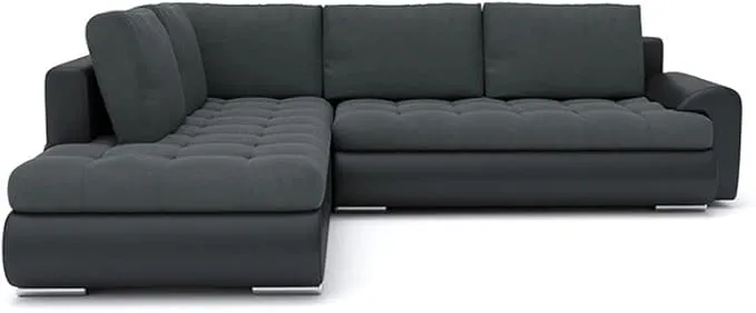 Bild von Ecksofa Tokio V mit Schlaffunktion und Bettkasten in den Farben Jasmine 96 und Soft 11