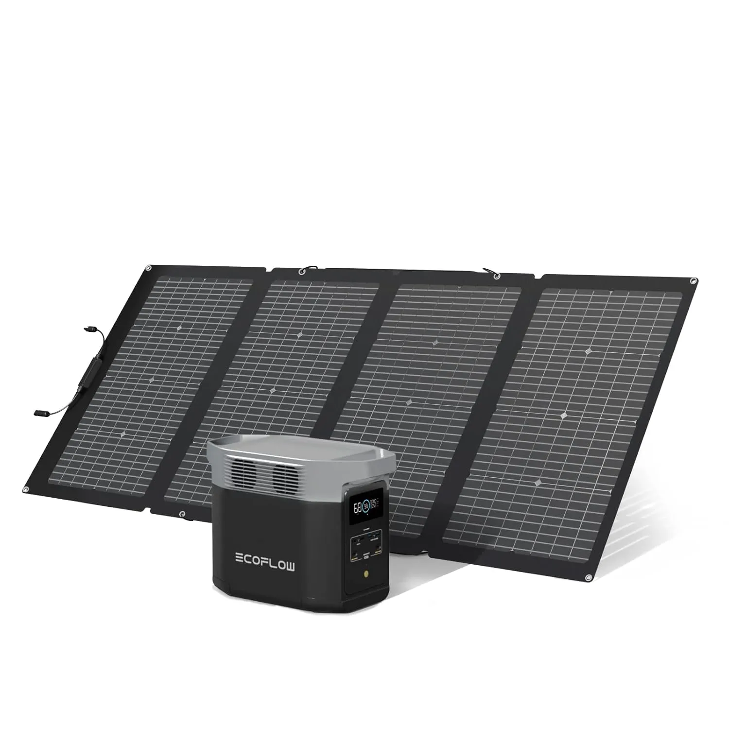Bild von EcoFlow DELTA 2 tragbare Powerstation mit 220 Watt Solar Panel für Camping und Wohnmobile