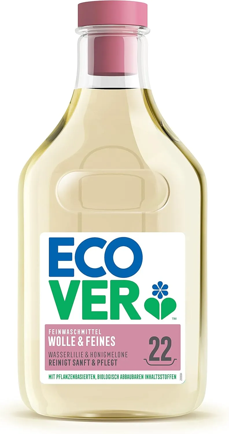 Bild von Ecover Bio Woll- und Feinwaschmittel, 1 Liter für 22 Ladungen, auf pflanzlicher Basis, geeignet für empfindliche Textilien