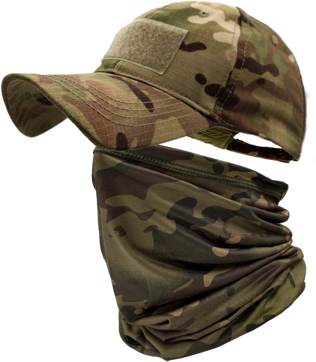 Bild von ehsbuy Camo Hut für Männer mit Kühlung und Halsgamasche, ideal für Outdoor-Aktivitäten wie Laufen, Jagd, Camping und Angeln