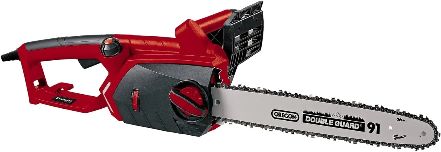 Bild von Einhell GE-EC2240 Elektro Kettensäge mit 2200 Watt und 375 mm Schnittlänge, ausgestattet mit Oregon Kette und Qualitätsschwert, Softstart und Rückschlagschutz