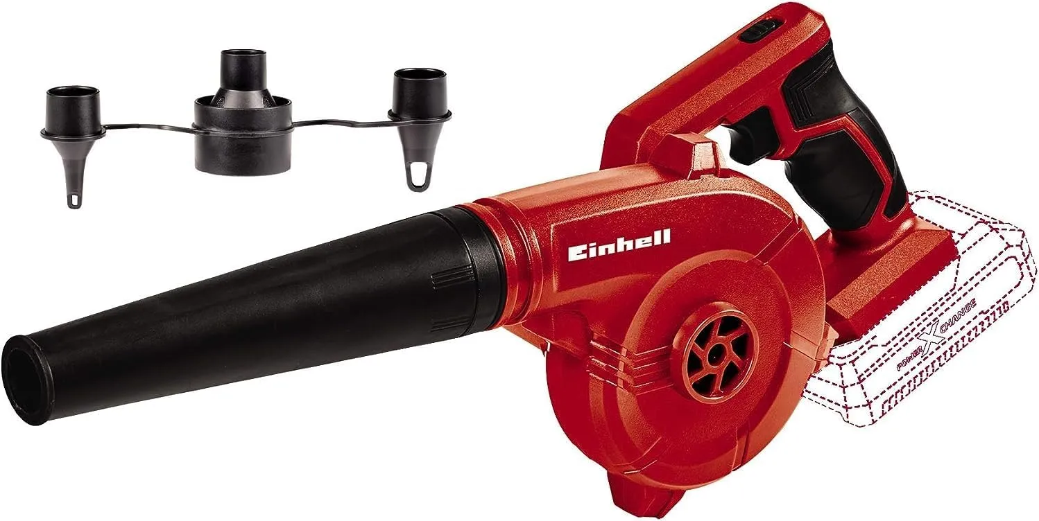 Bild von Einhell TE-CB 18/180 Li Solo Bläser mit bis zu 180 km/h Blas-Luftstrom und 15.500 min-1 Leerlaufdrehzahl, 2 Geschwindigkeitsstufen und Softgrip, ohne Akku und Ladegerät