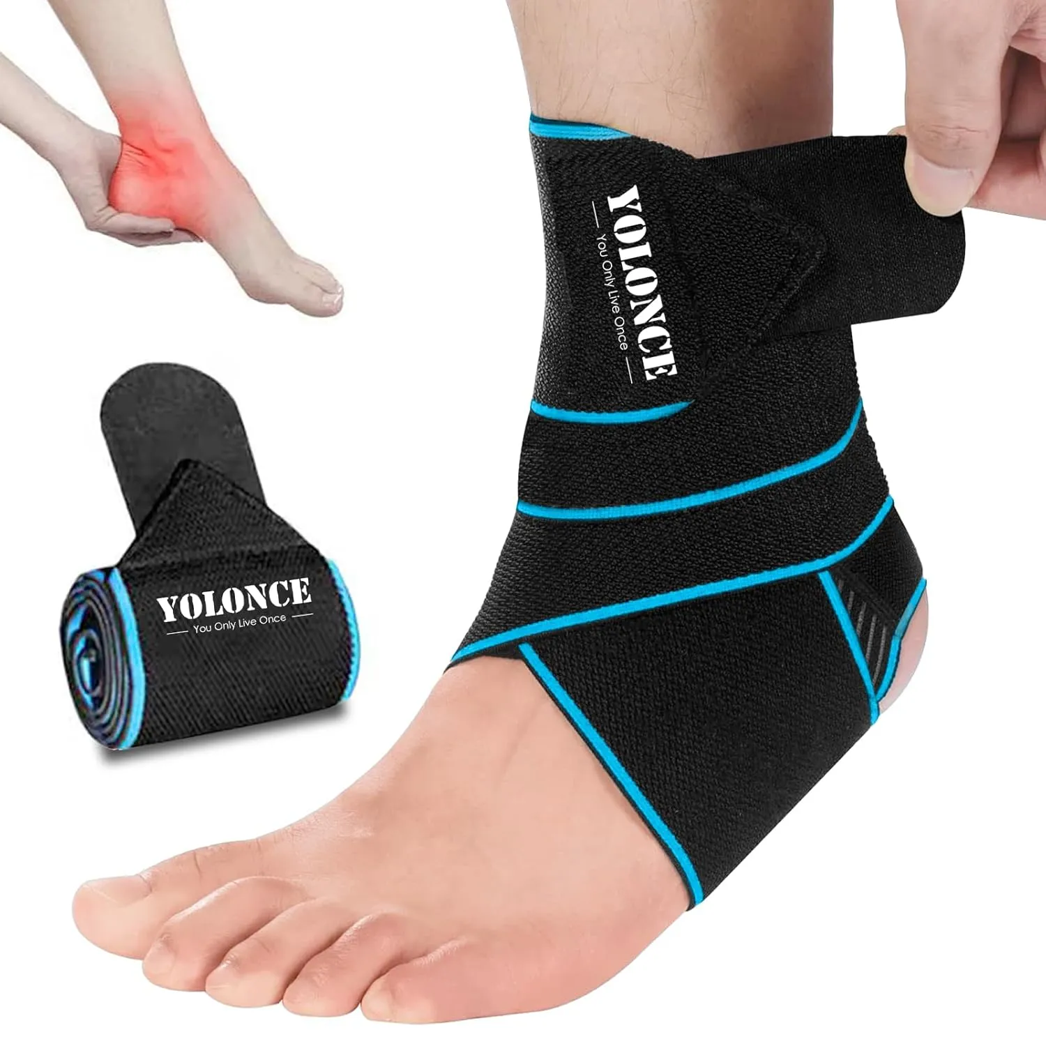 Bild von Einstellbare Sprunggelenkbandage für Sport und Plantarfasziitis