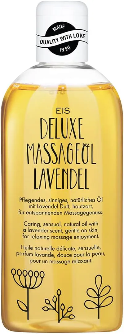 Bild von EIS Deluxe Massageöl Lavendel mit 250 ml für entspannende Massagen und Muskelentspannung, geeignet für Paare und mit erotischem Duft