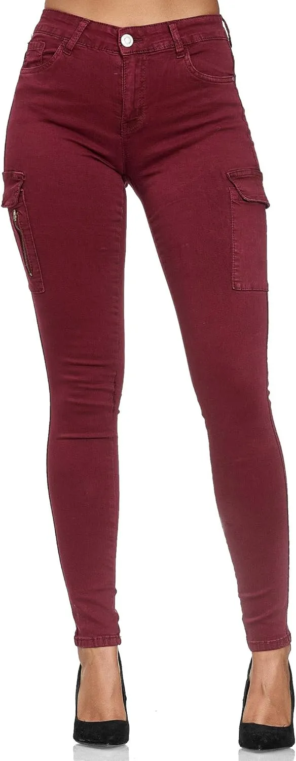 Bild von Elara Damen Cargo Jeans Chunkyrayan