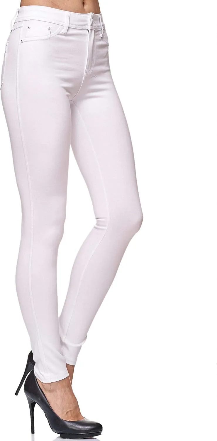 Bild von Elara Damen Skinny Fit Stretch Hose Jegging