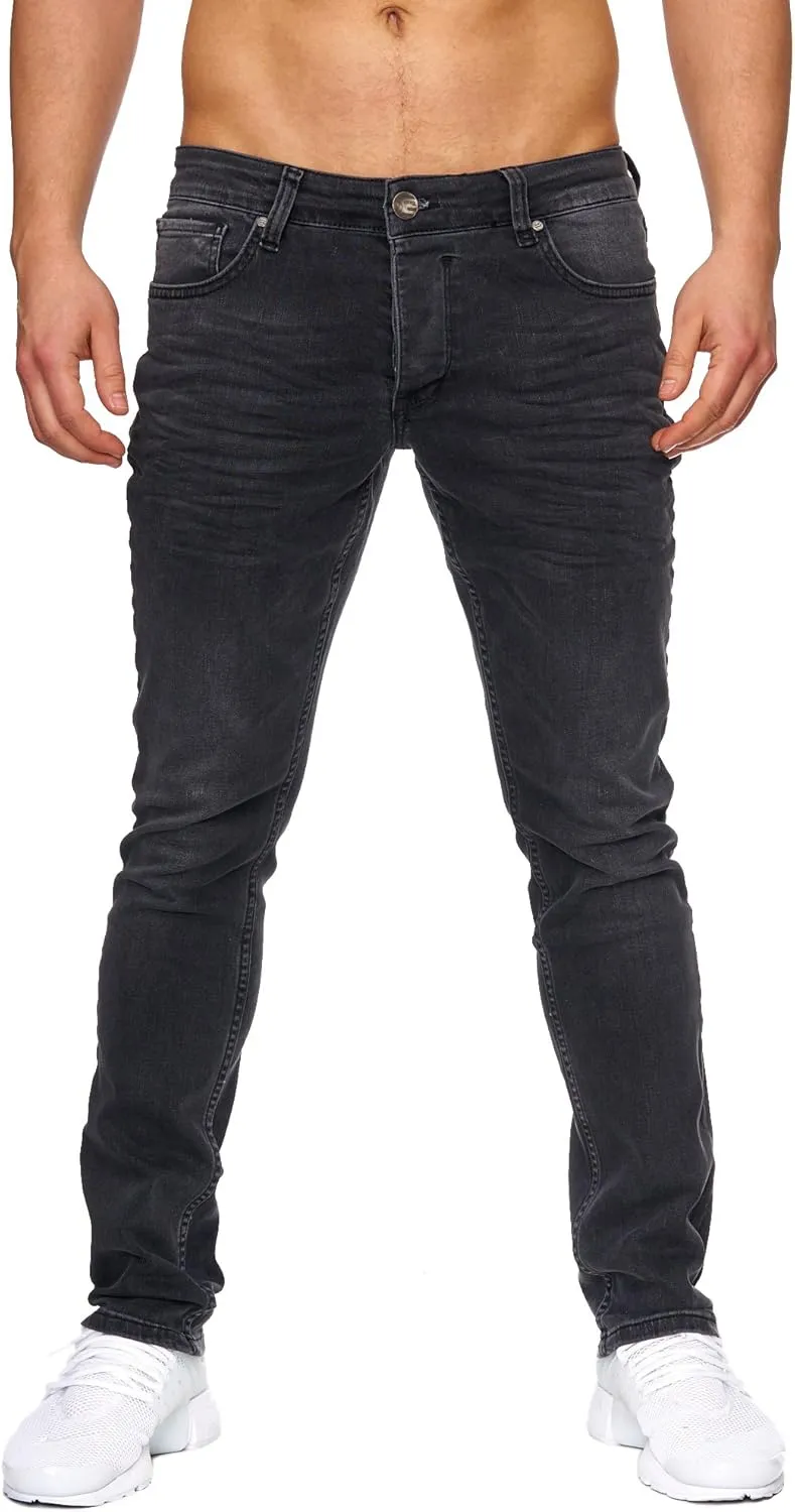 Bild von Elara Herren Slim Fit Jeans aus Stretch Denim