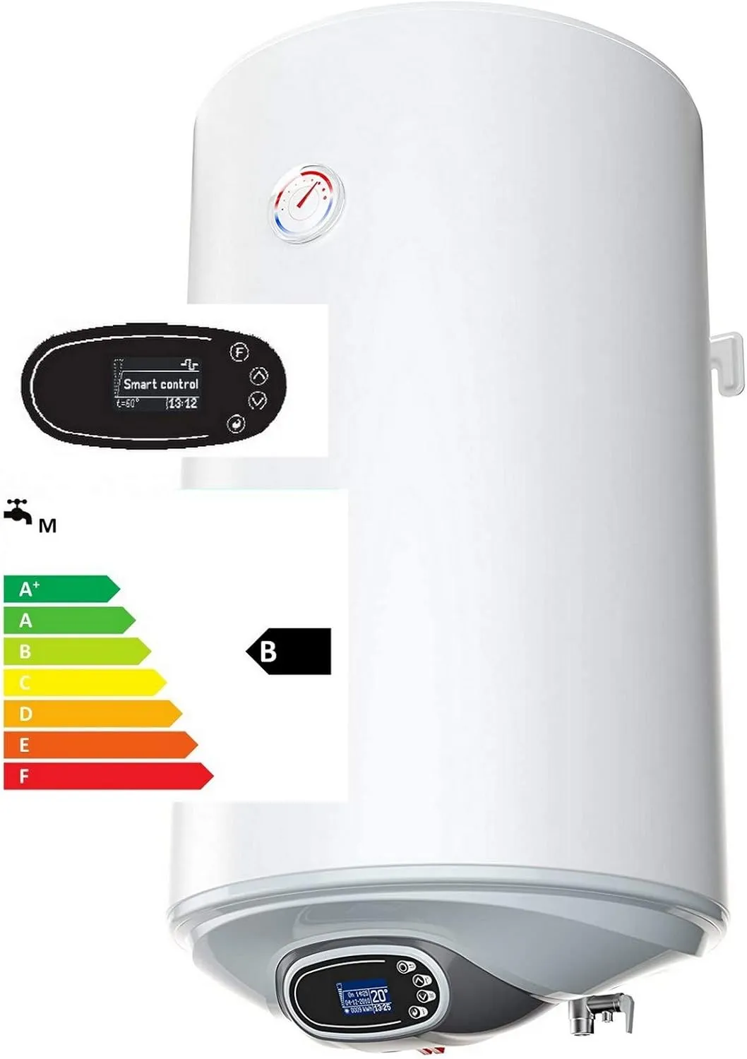 Bild von Elektrospeicher 30 Liter Wandhängender Boiler mit Smart Control und 1,5 kW