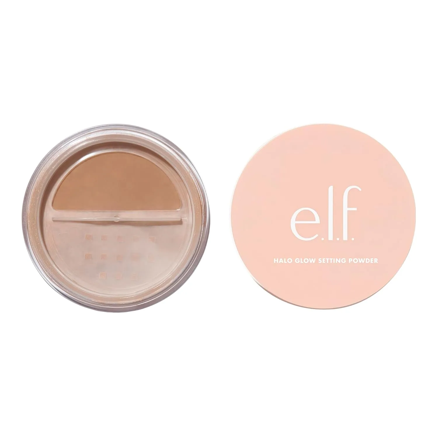 Bild von e.l.f. Halo Glow Setting Powder in Dark mit 6,8 g für ein halbmattes Finish und einen weichen Fokus-Effekt, vegan und tierversuchsfrei
