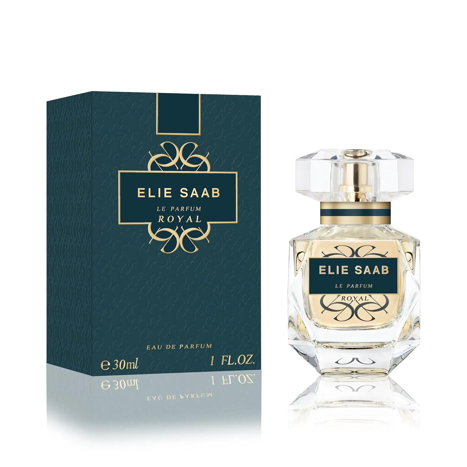 Bild von Elie Saab Le Parfum Royal 30 ml Eau de Parfum für Frauen mit amberartigem Chypre Duft und Noten von Mandarine, Rose und Amber im transparenten Glasflakon