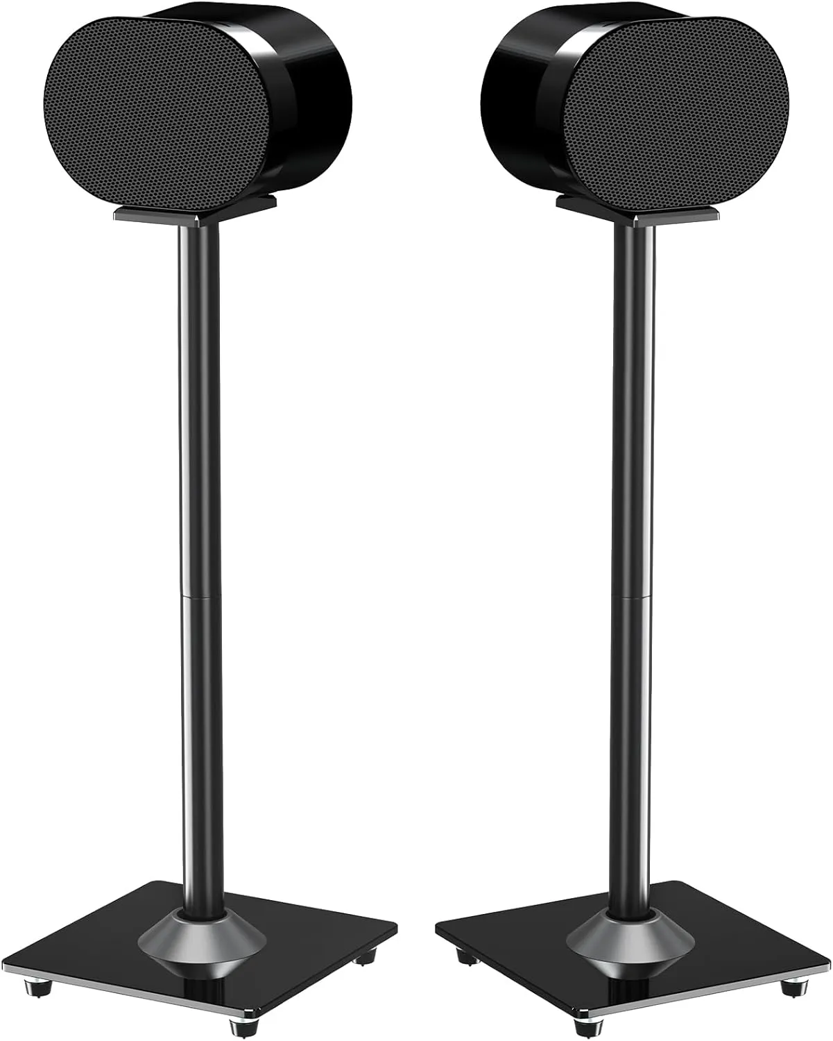 Bild von ELIVED Lautsprecherständer für Sonos Era 300 mit 80,7 cm Höhe und Glassockel, max. 5 kg, schwarz, Paar EV5026