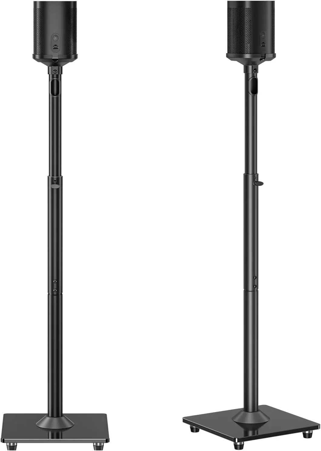 Bild von ELIVED Lautsprecherständer für Sonos One und Play 1, höhenverstellbar von 86,8 cm bis 110,3 cm, Paar EV5024