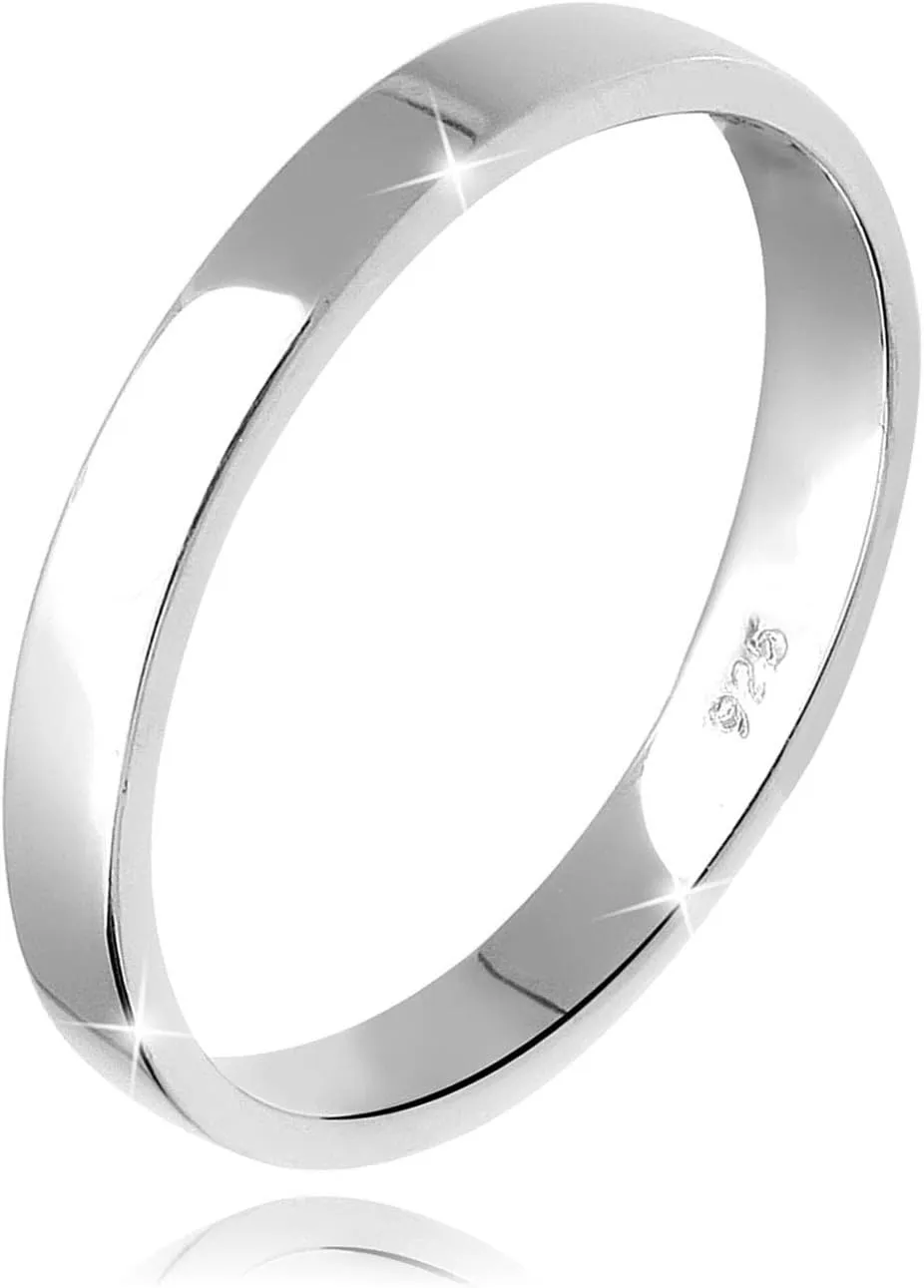 Bild von Elli Damenring aus 925 Sterling Silber, schlicht und elegant