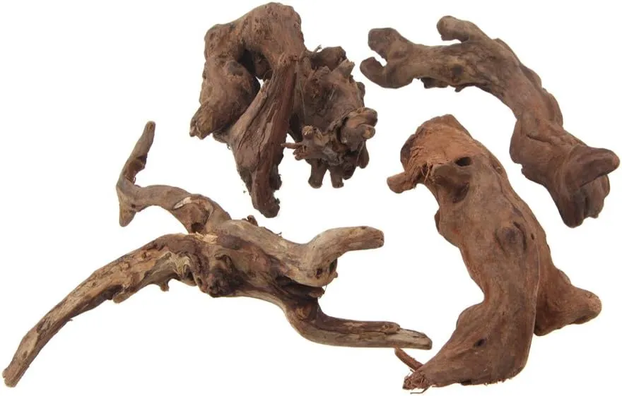 Bild von Emours 4-teiliges Set aus natürlichem Treibholz und Zweigen für Reptilien und Aquarien