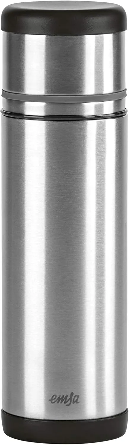 Bild von Emsa Isolierflasche 509237 mit 500 ml und Safe Loc Pro Verschluss in Schwarz-Anthrazit