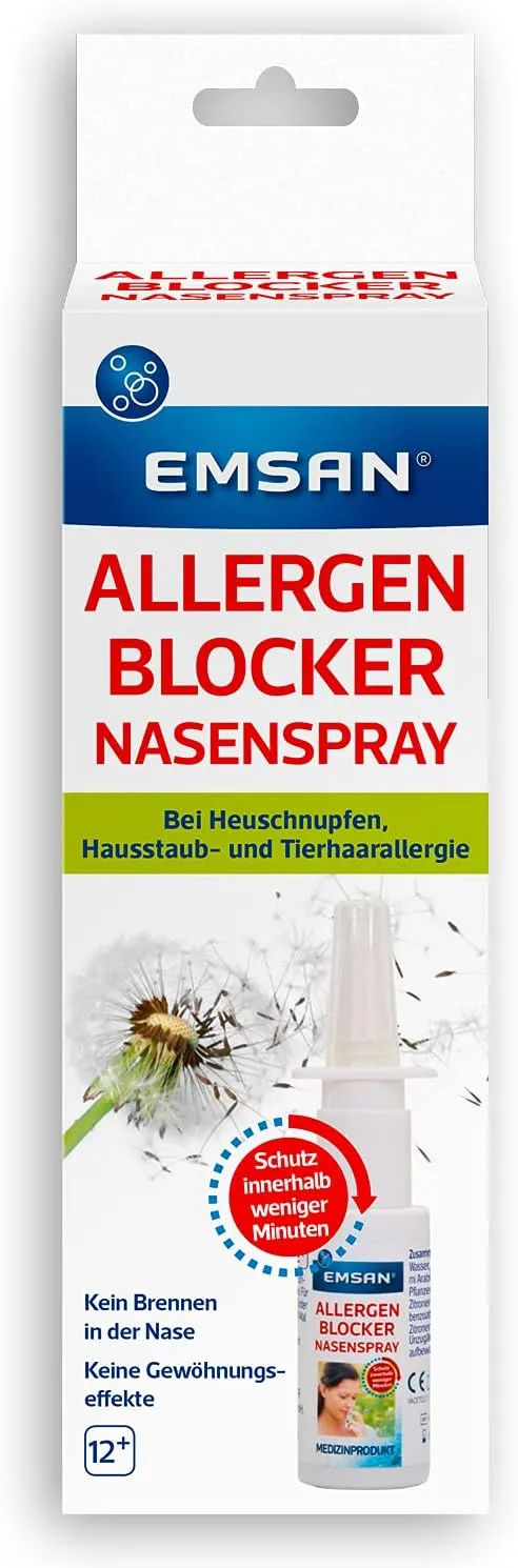 Bild von Emsan Allergenblocker Nasenspray mit klinisch belegter Wirksamkeit gegen Heuschnupfen, 15 ml