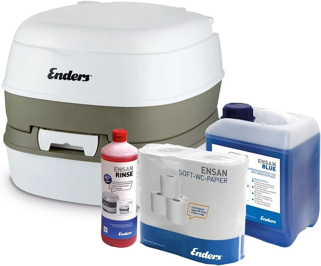 Bild von Enders Campingtoilette Starter-Set 4945 mit 2,5 Litern, Sanitärflüssigkeit und Toilettenpapier