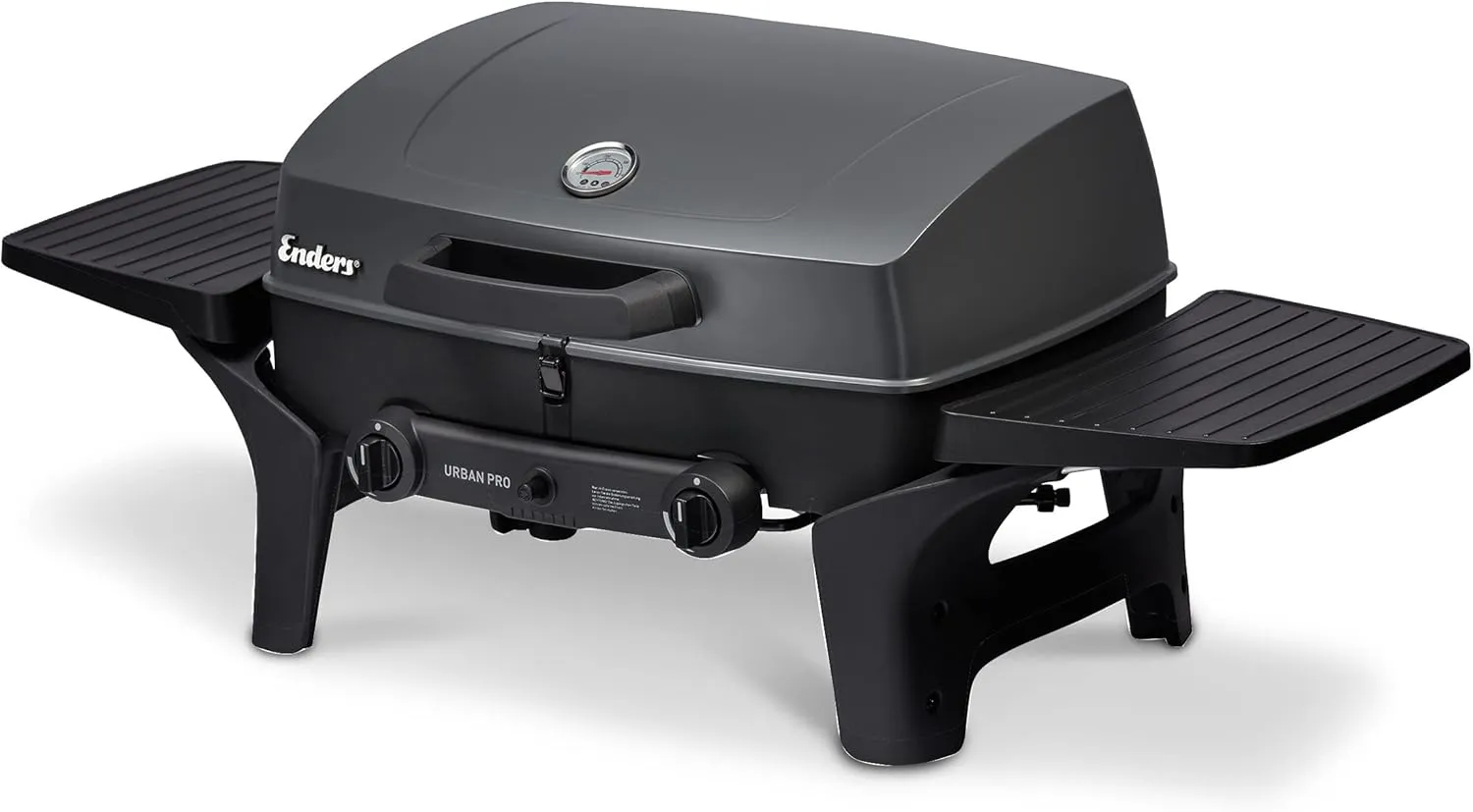 Bild von Enders Gasgrill Urban Pro Tischgrill mit zwei Edelstahlbrennern und Grillthermometer für Balkon und Camping