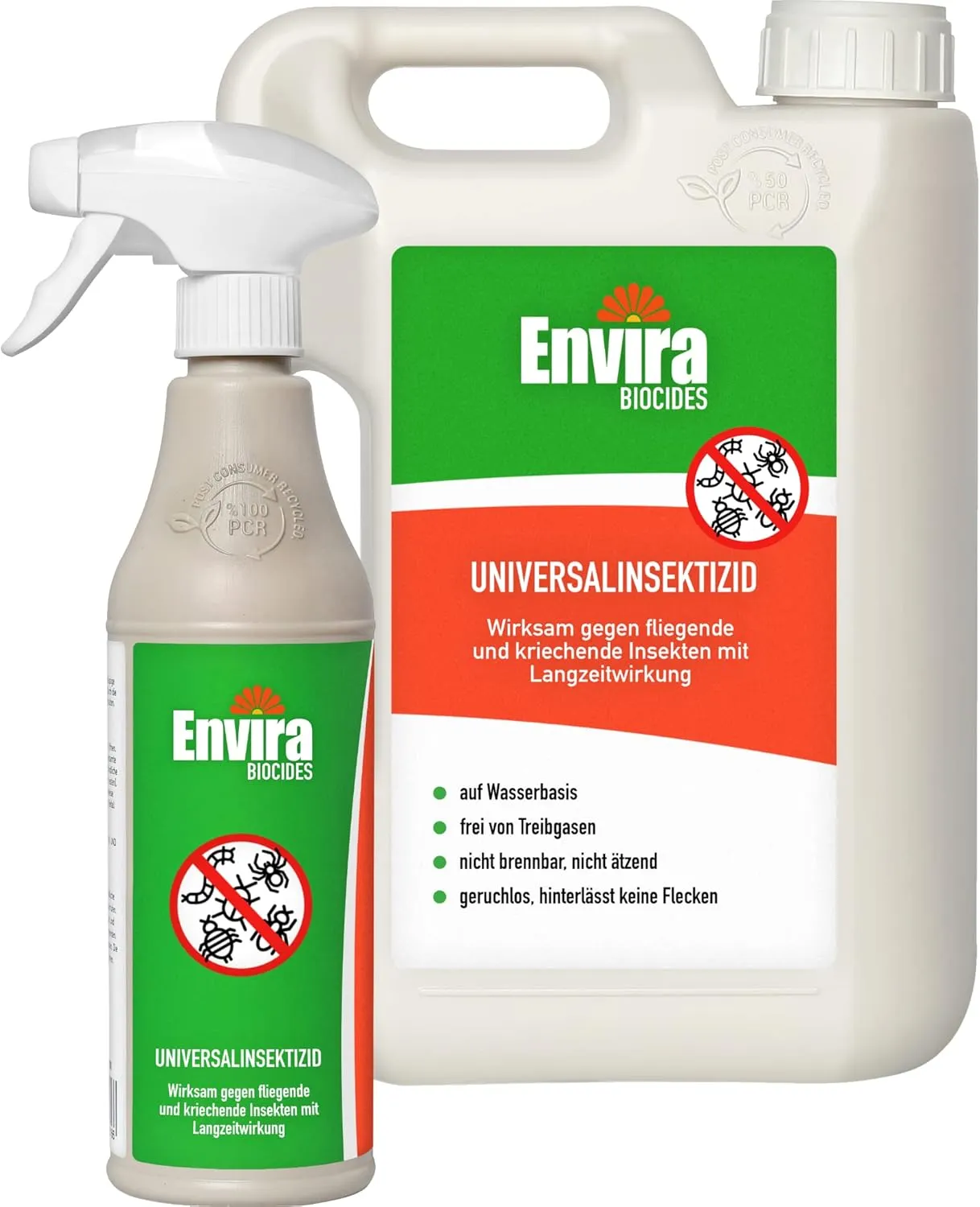 Bild von Envira Universal Insektenschutz Spray mit Langzeitschutz auf Wasserbasis in 500 ml und 2 Liter Varianten