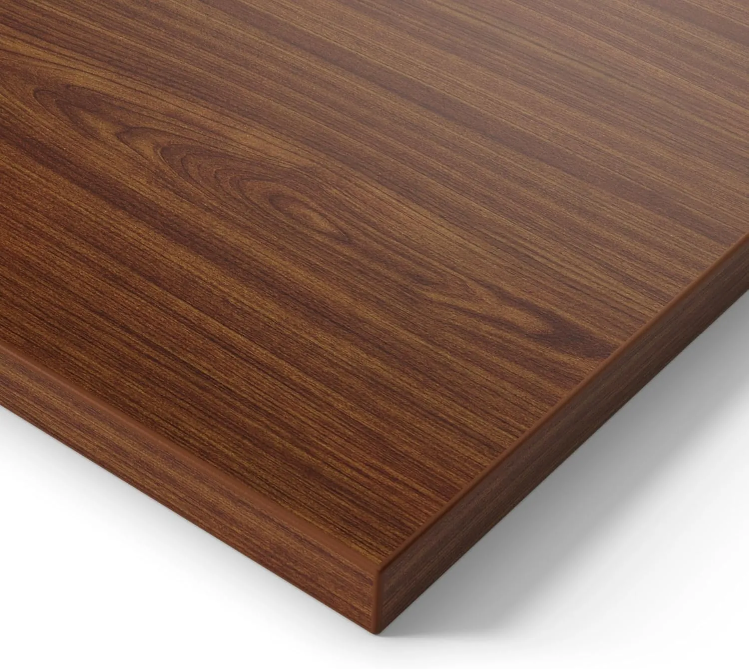 Bild von Ergotopia Tischplatte Nussbaum 160 cm, 25 mm dicke Holzplatte für höhenverstellbare Schreibtische, gefertigt in Deutschland