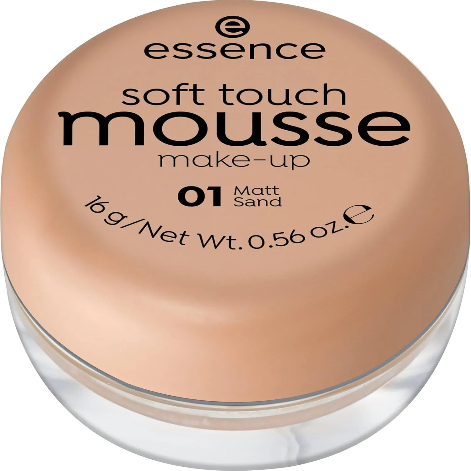 Bild von Essence Soft Touch Mousse Make-up in der Farbe Nude für unreine und Mischhaut, vegan und ohne Parfüm, 16 g