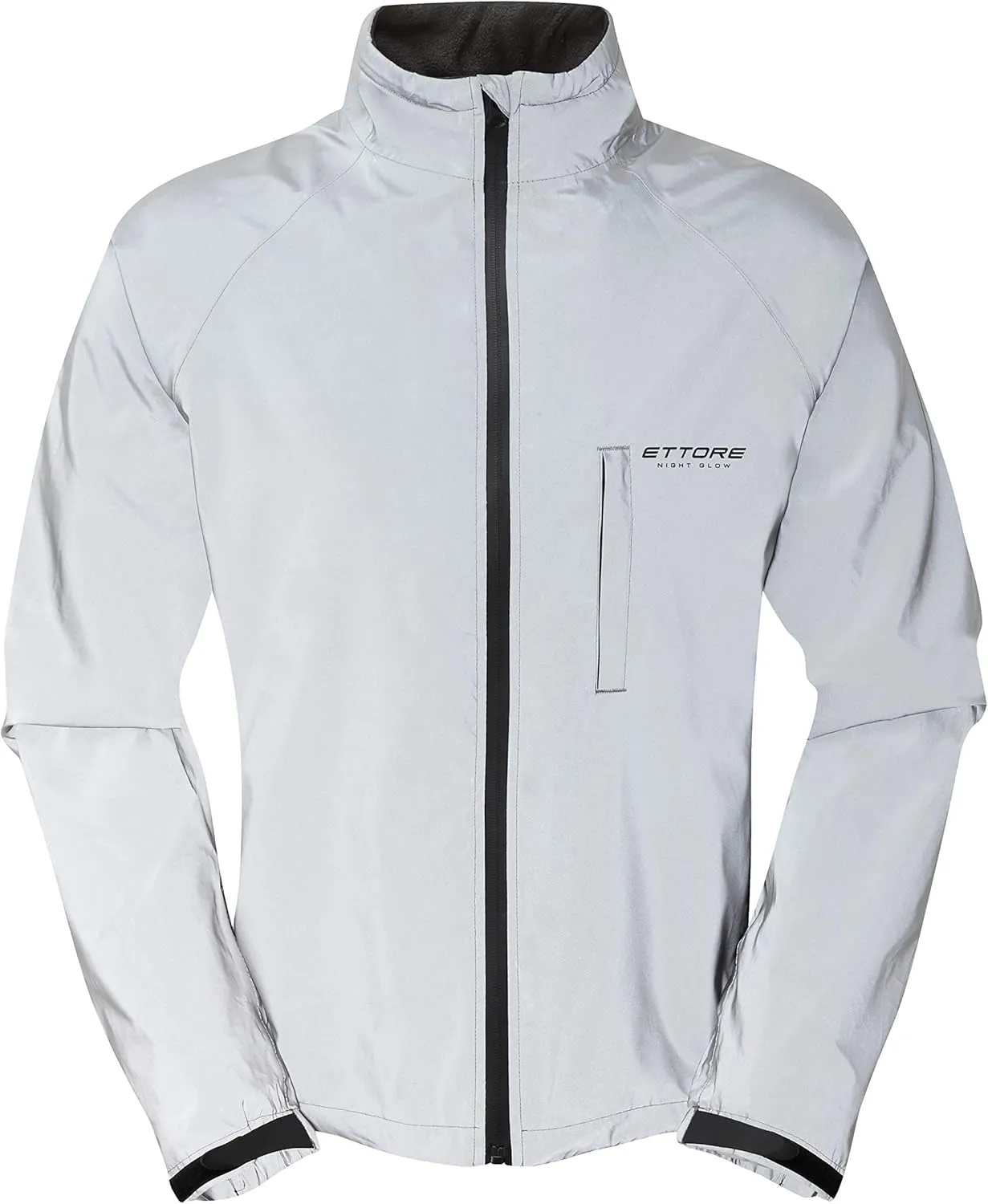 Bild von Ettore Herren Fahrradjacke wasserdicht und atmungsaktiv in reflektierendem Silber