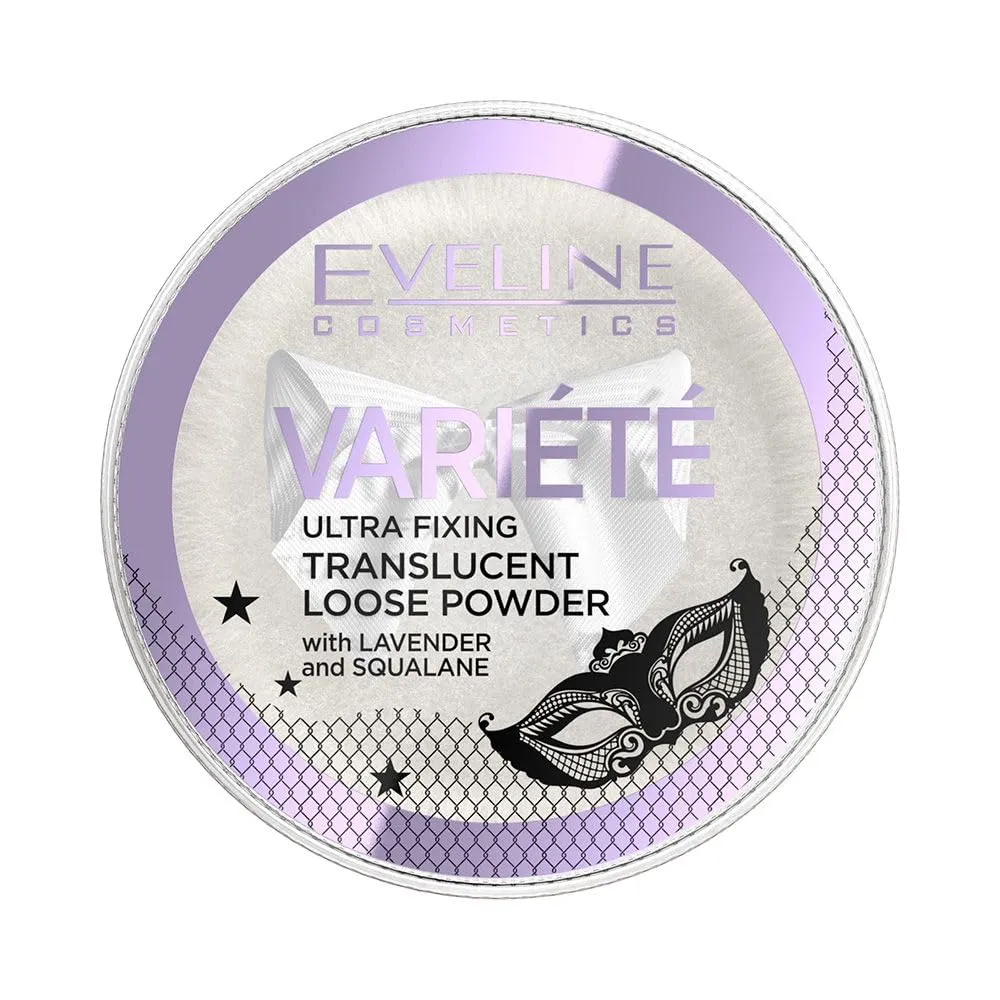 Bild von Eveline Cosmetics Transparentes Puder für einen glatten Teint mit Lavendel und Squalan, langanhaltend und vegan